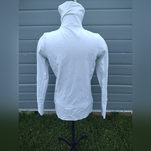 Lululemon White & Grey In Stride Full Zip Jacket Size 8 - Picture 4 of 8